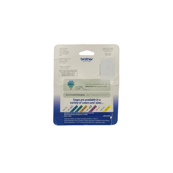 Brother P-Touch M Series M-2314pk 1/2 in.  Black on White Tape Cartridge 4 pack - Picture 2 of 2